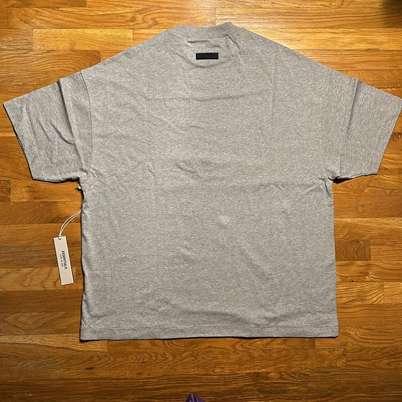Essentials - Fear Of God - Oversized Crewneck Tee - Dark Heather Oatmeal - NEW - Picture 9 of 11